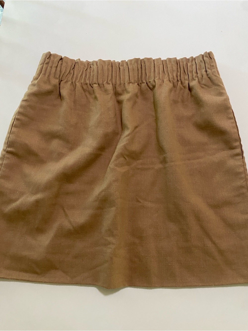 J. Crew Mini A-Line Skirt Wool Brown size 6